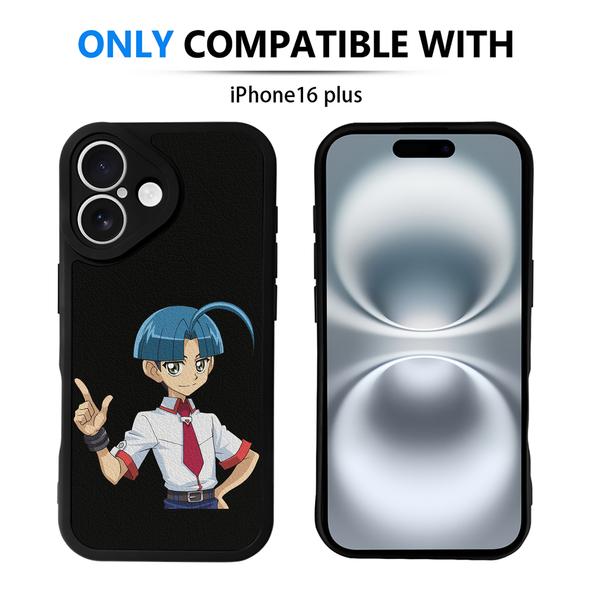 遊☆戯☆王 Yu-Gi-Oh! 【iPhone 16シリーズ対応】シリコンスマホケース（レザー調） 材質：シリコン